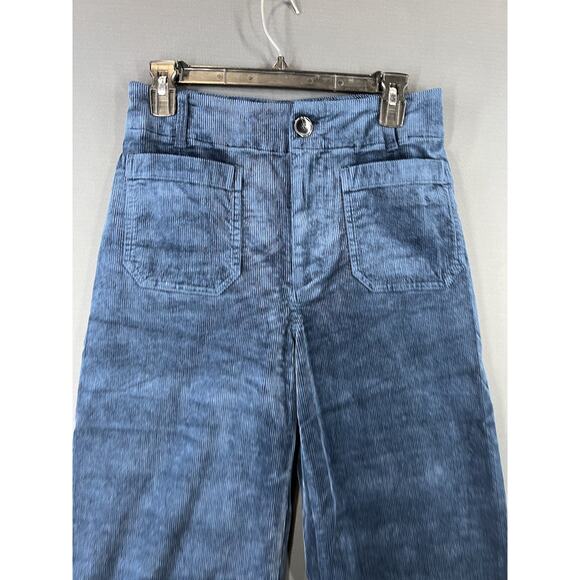 New Anthropologie Maeve Colette Size 31 Tall Full Length Corduroy Wide Leg Pants - Picture 3 of 7